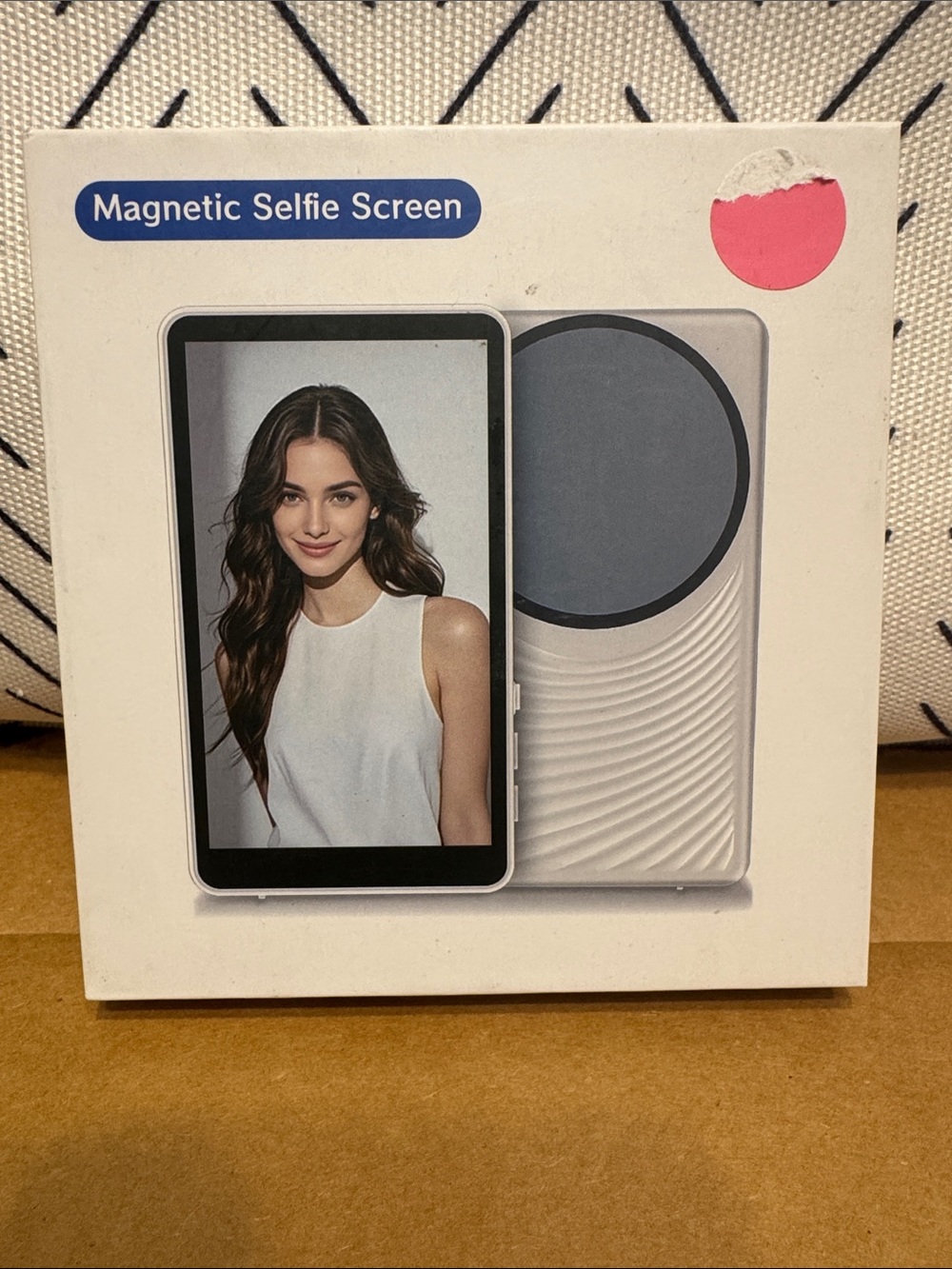 Magnetic Selfie Screen - White Magnetic Selfie Screen Accessory Tik Tok Famous